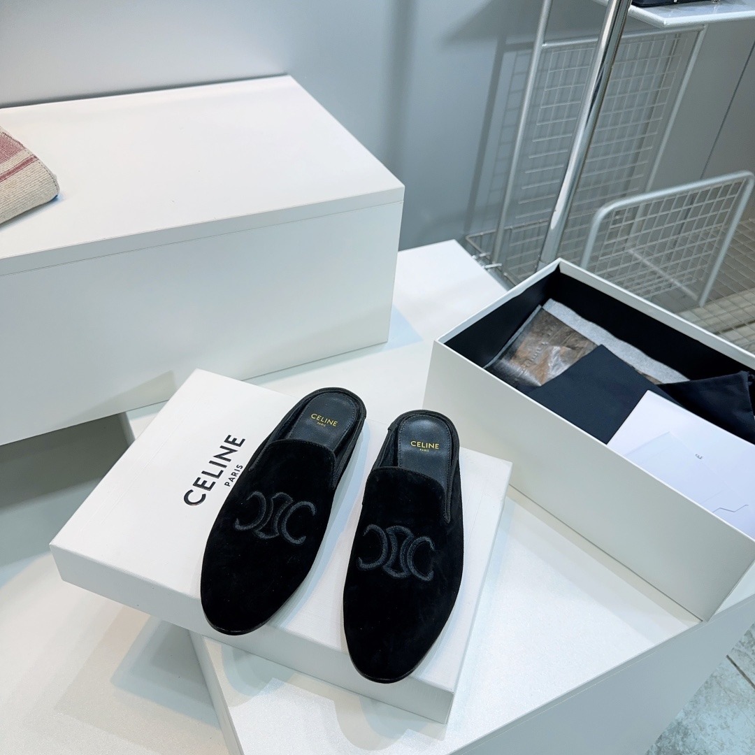 셀린느 25 봄여름 스웨이드 슬리퍼