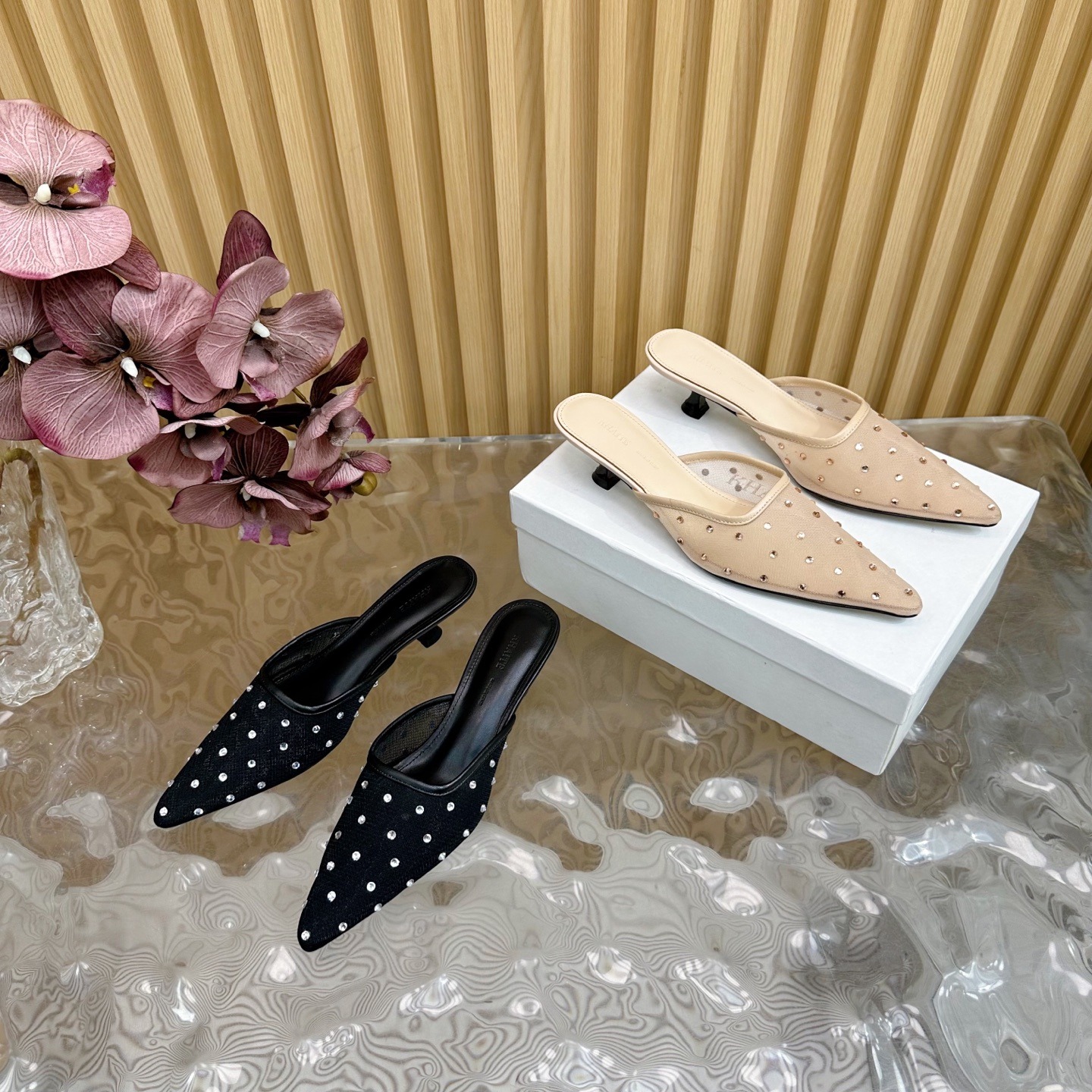 케*트 25 봄여름 신상 망사 큐빅 토르힐