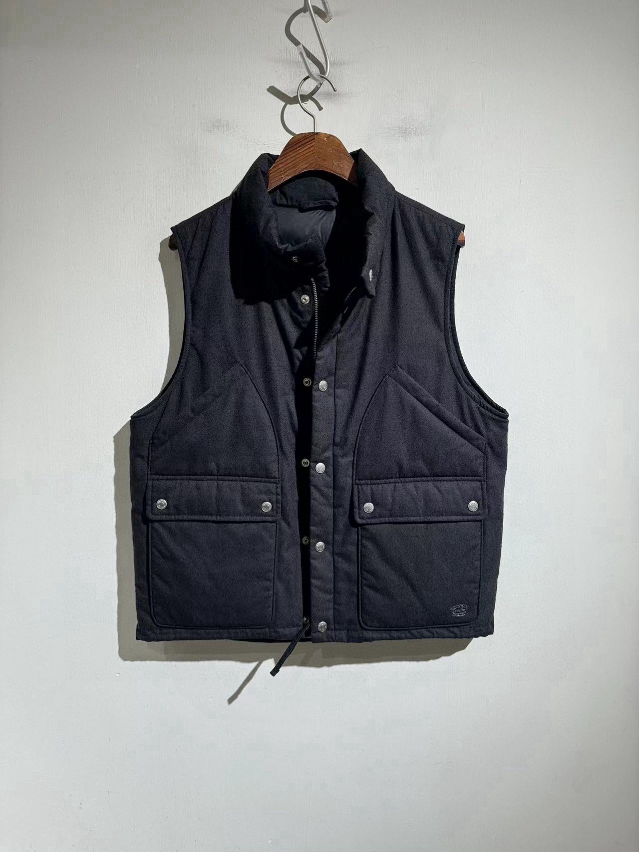 스*  자카드 구스다운 스티치 패딩