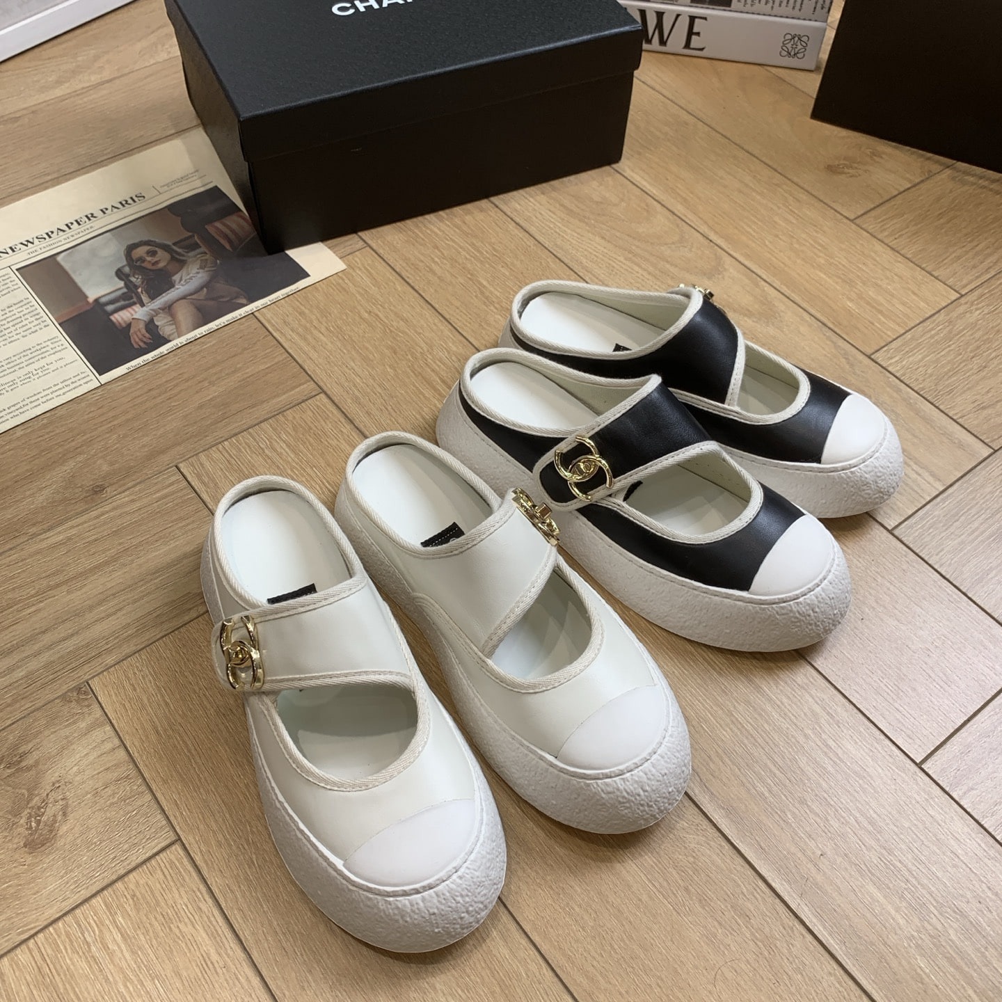 샤넬 25P 캐주얼 키높이 슈즈