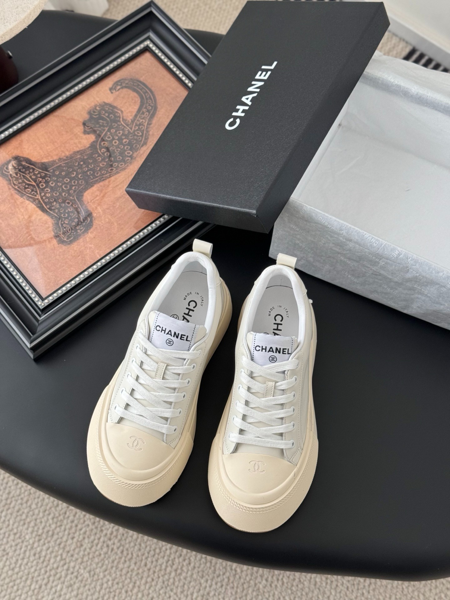 샤넬 프리미엄 퀄리티 통굽 스니커즈