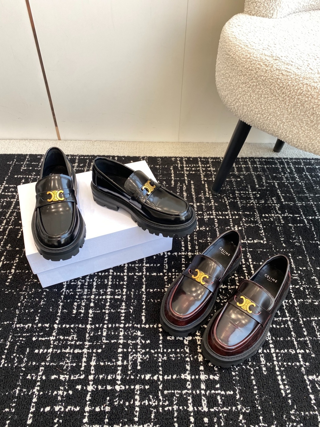 셀린느 25ss 트리오페 체인 로퍼