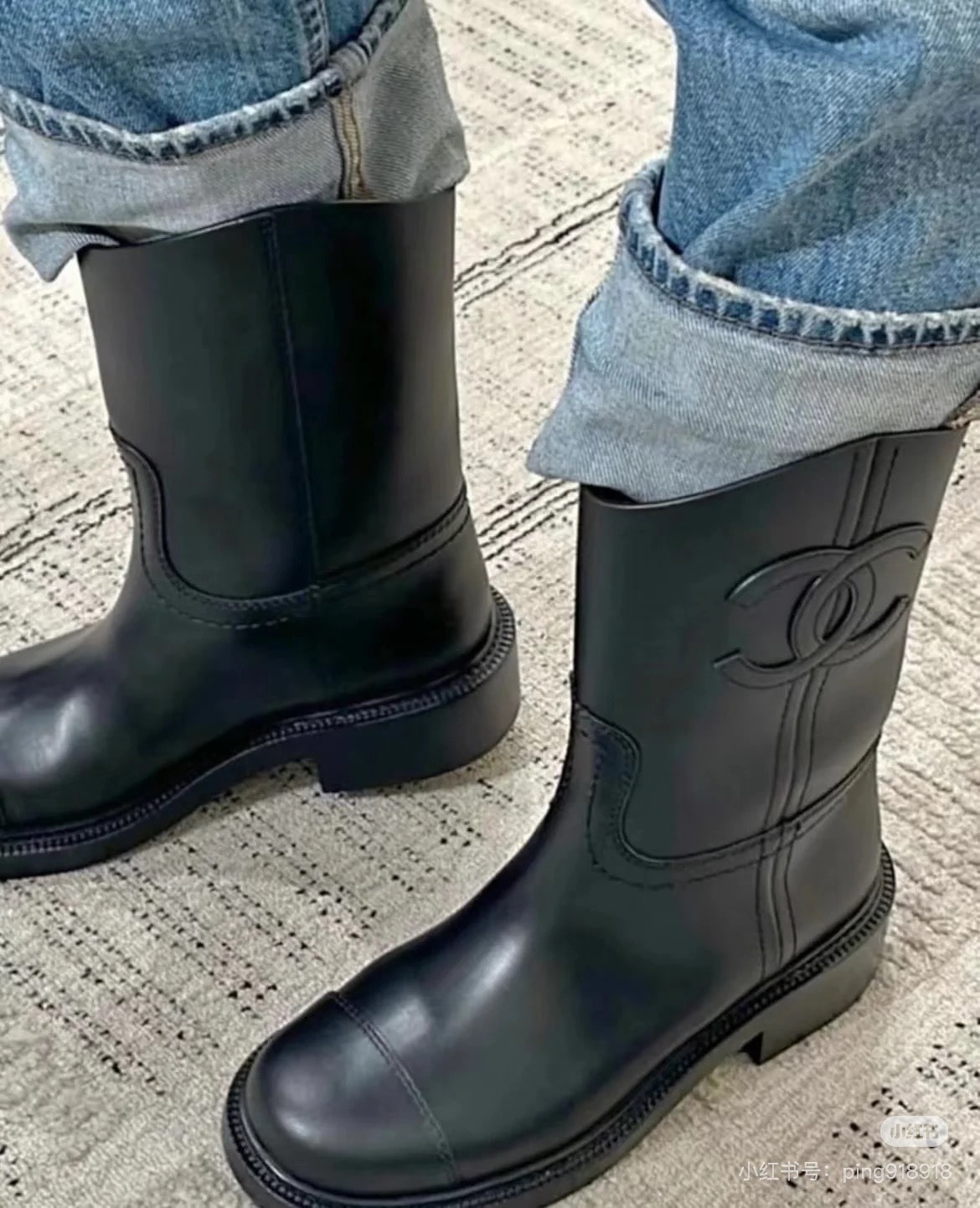 샤넬 클래식 더블C 라이더 부츠