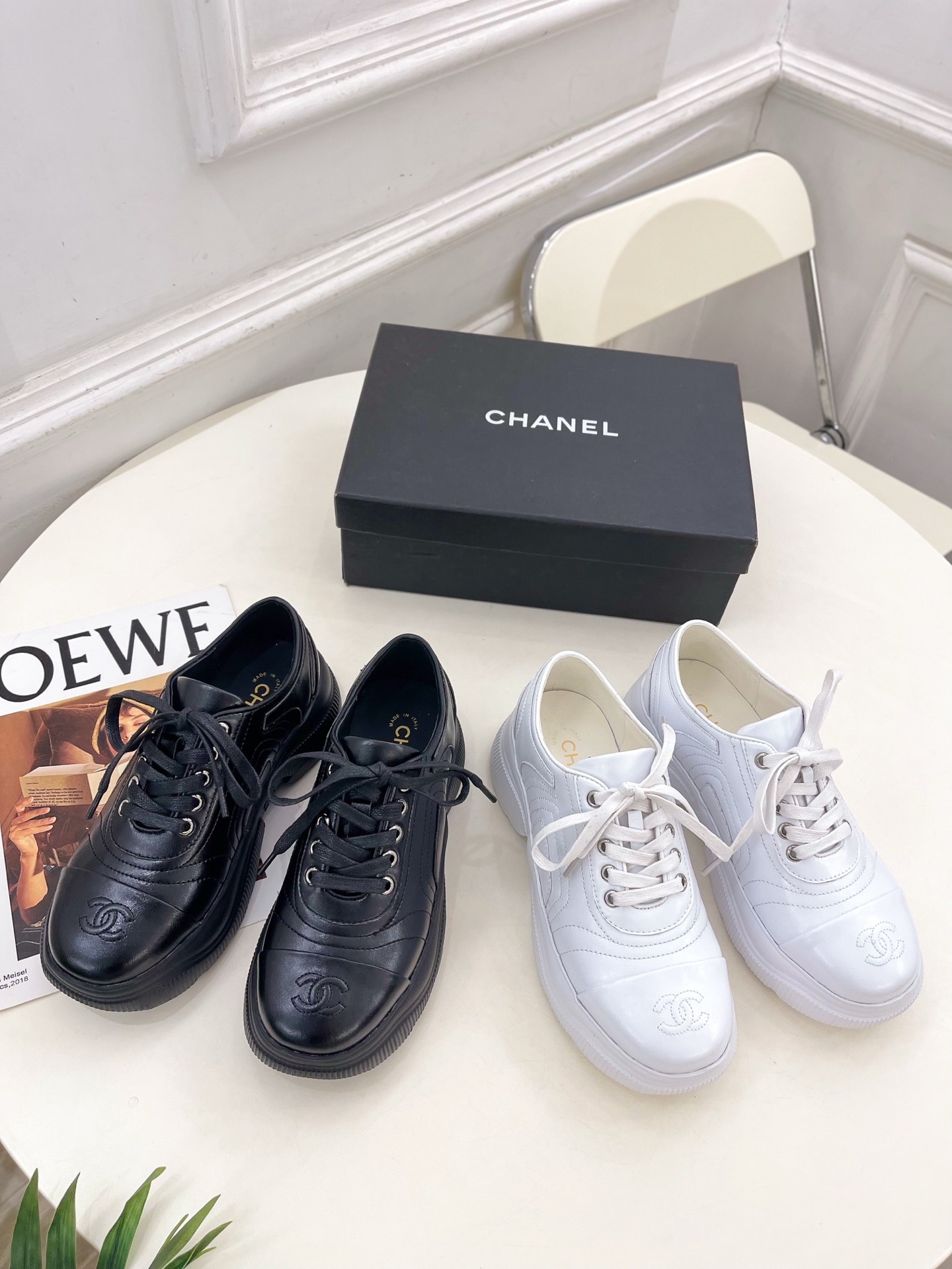샤넬25 신상 통굽 스니커즈