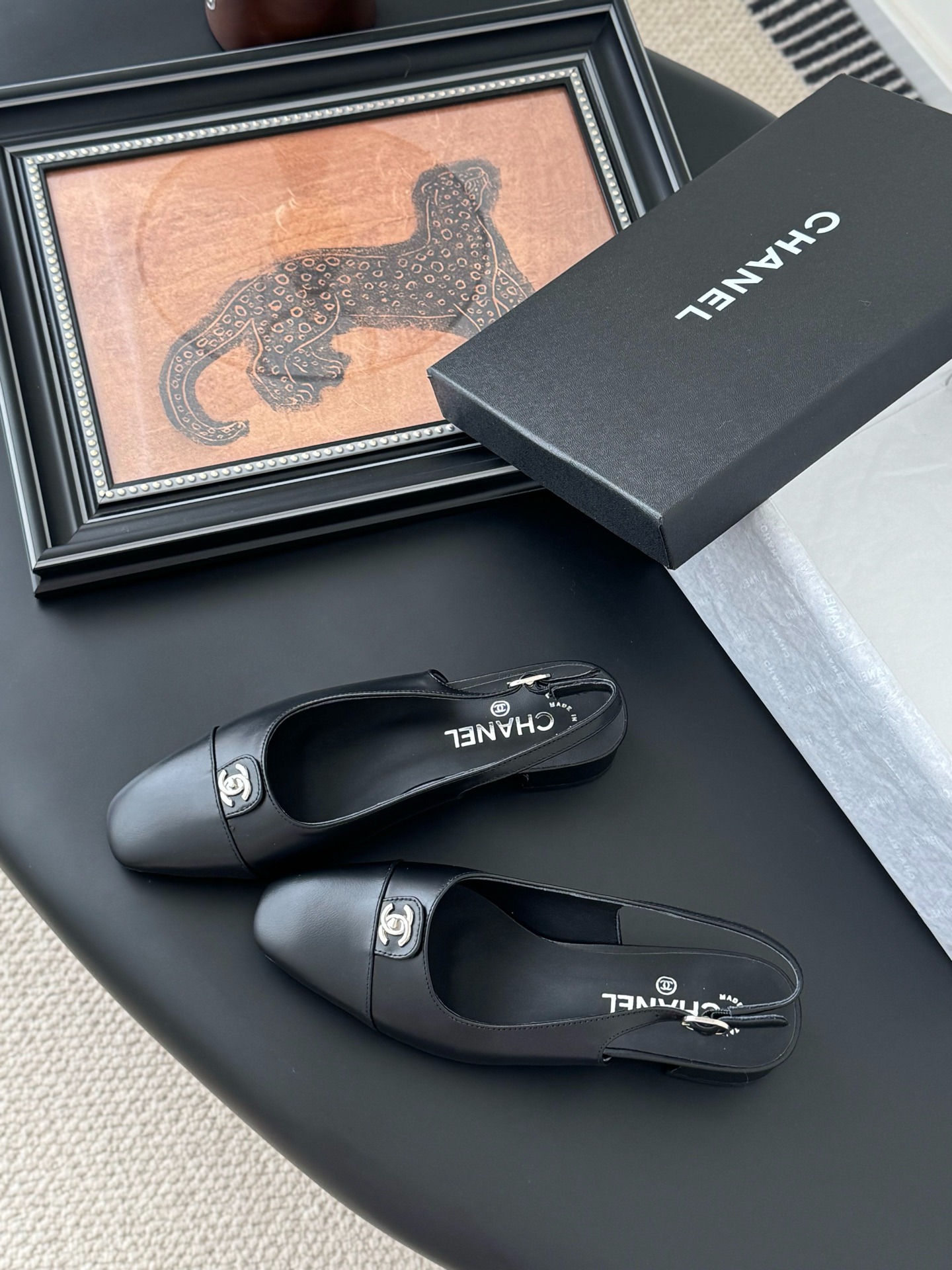 샤넬 25 하이버전 메리제인 플랫