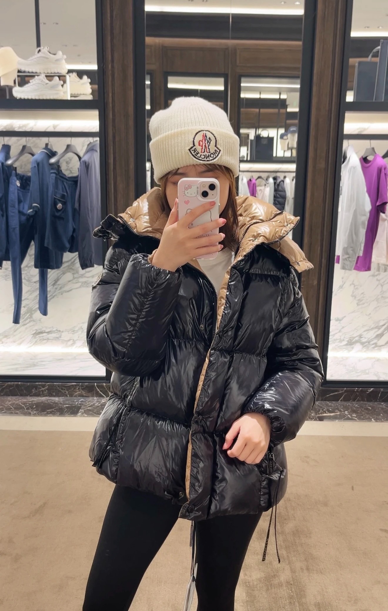 몽클레어 파르난 블랙골드 오리털 패딩