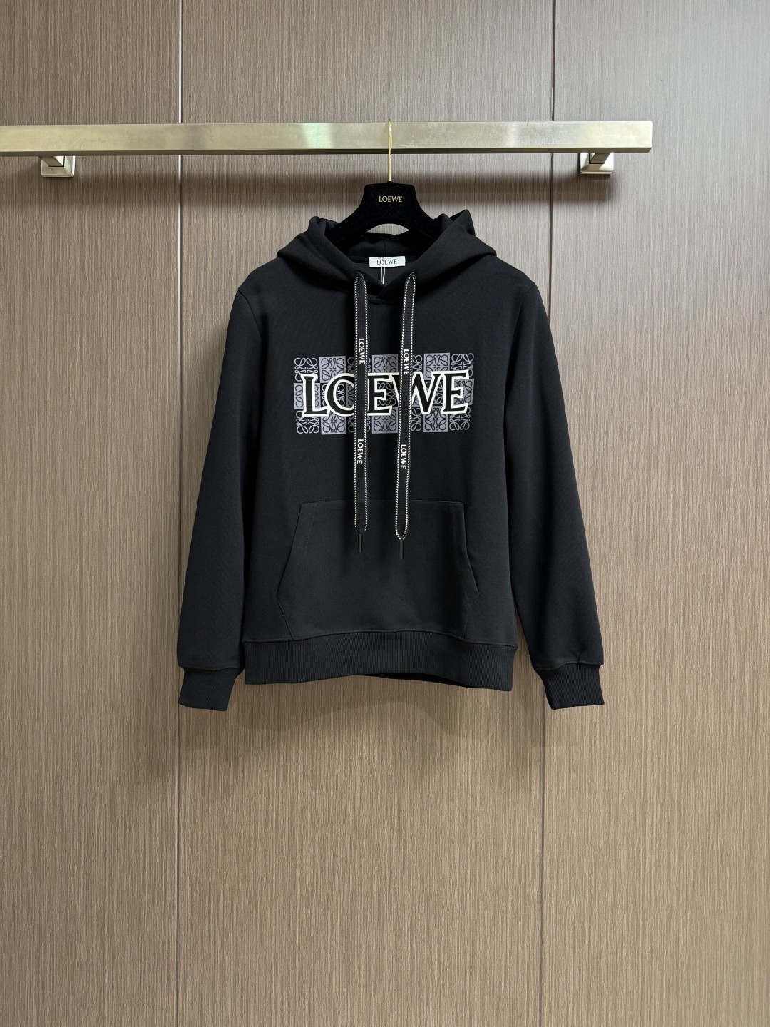 로에베 프린트 후드티