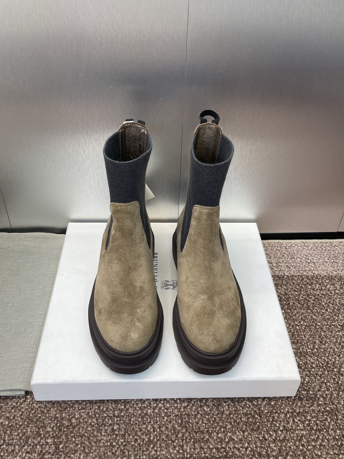 브루넬로쿠치넬리 쿠치넬리 2025 F/W 신상 스판 여성 앵클부츠