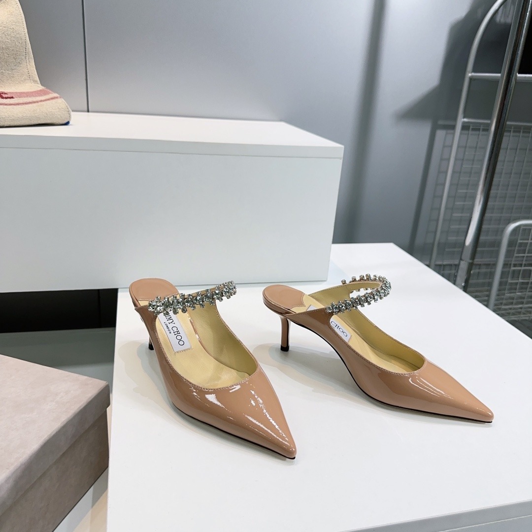 지미추 25 봄여름 클래식 여성 플랫 스틸레토