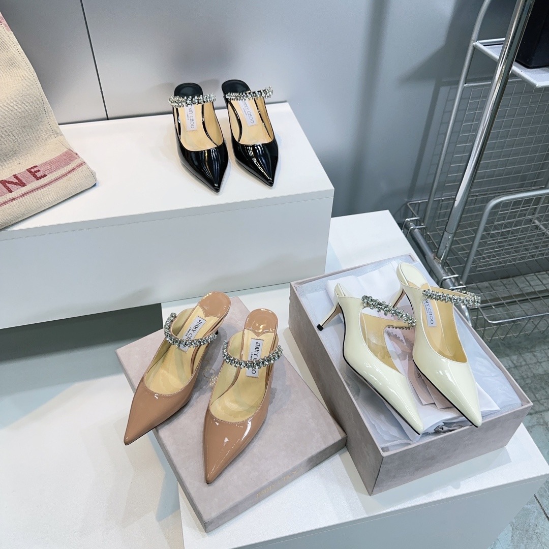 지미추 25 봄여름 클래식 여성 플랫 스틸레토