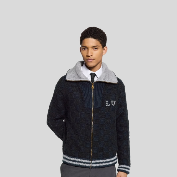 루이비통 다미에 니트 블루종