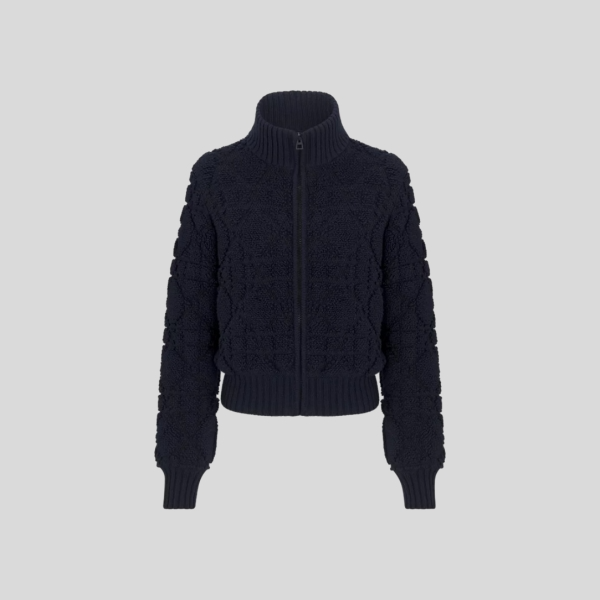 디올 매크로까나쥬 지퍼 가디건