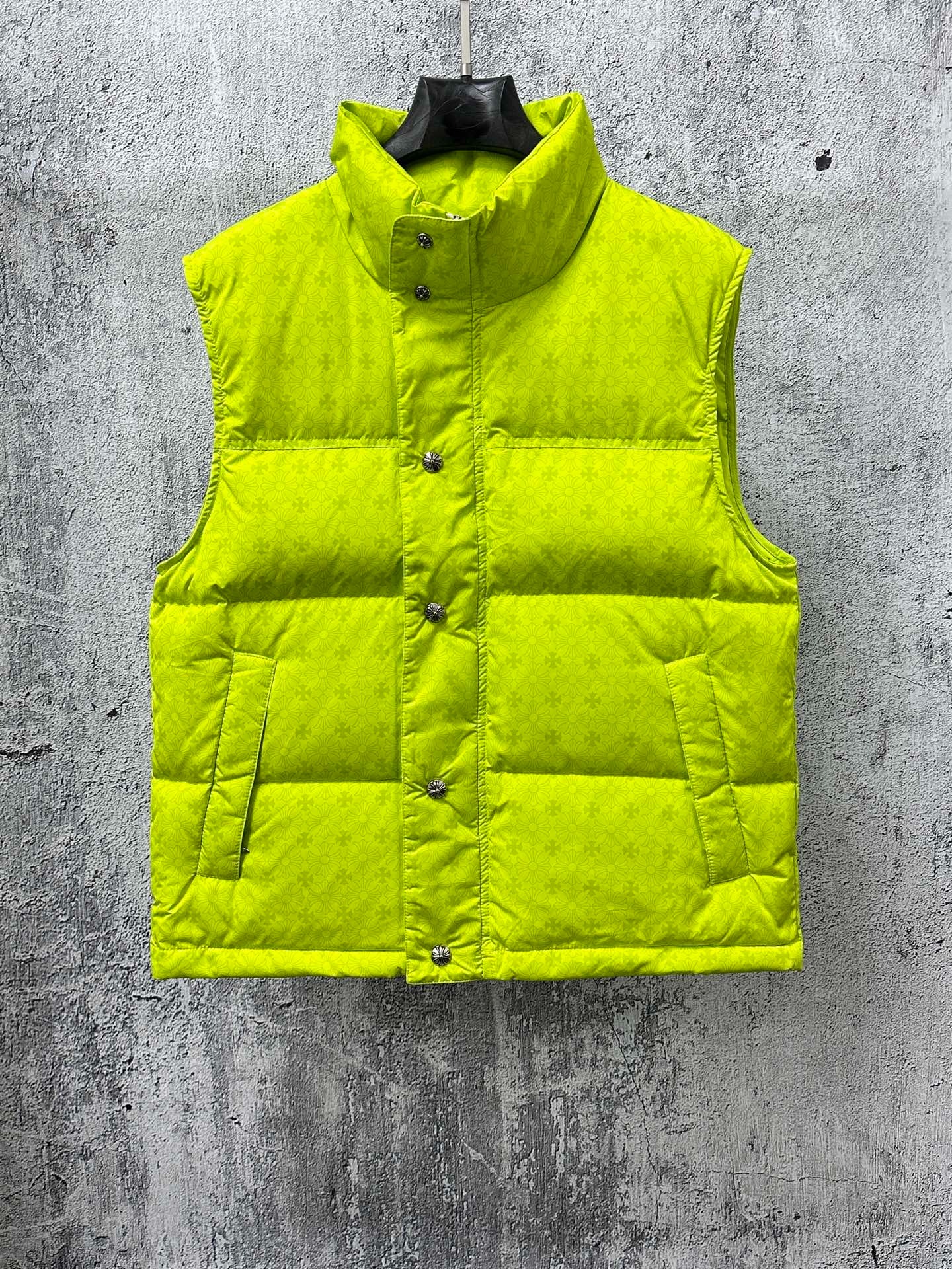 크롬하츠 자카드 패딩 베스트