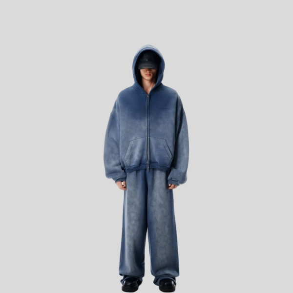 알렉산더왕 코튼 혼방 크리스털 핫픽스 집업 후디, 팬츠