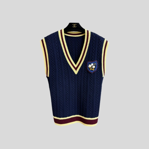 샤넬 프레피 니트 베스트
