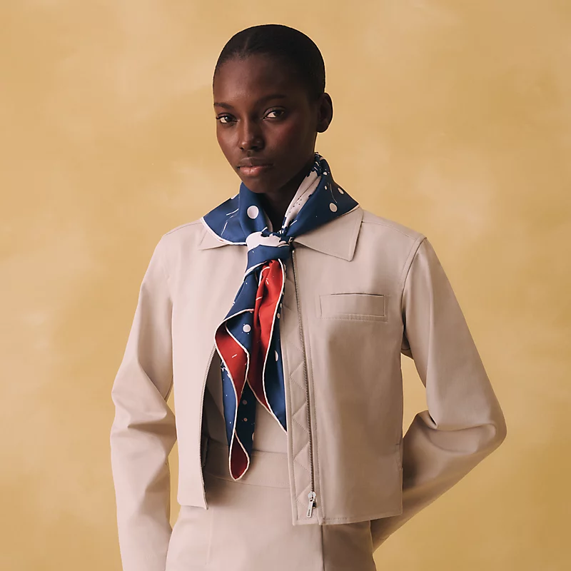 에르메스 Cheval Surprise 더블 페이스 스카프 90