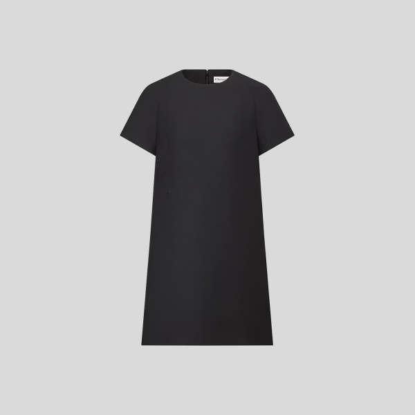 디올 실크 울 드레스