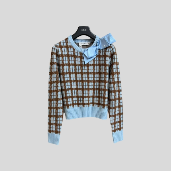 디올 리본 스웨터