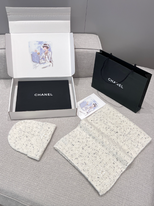 샤넬 캐시미어 비니, 스카프