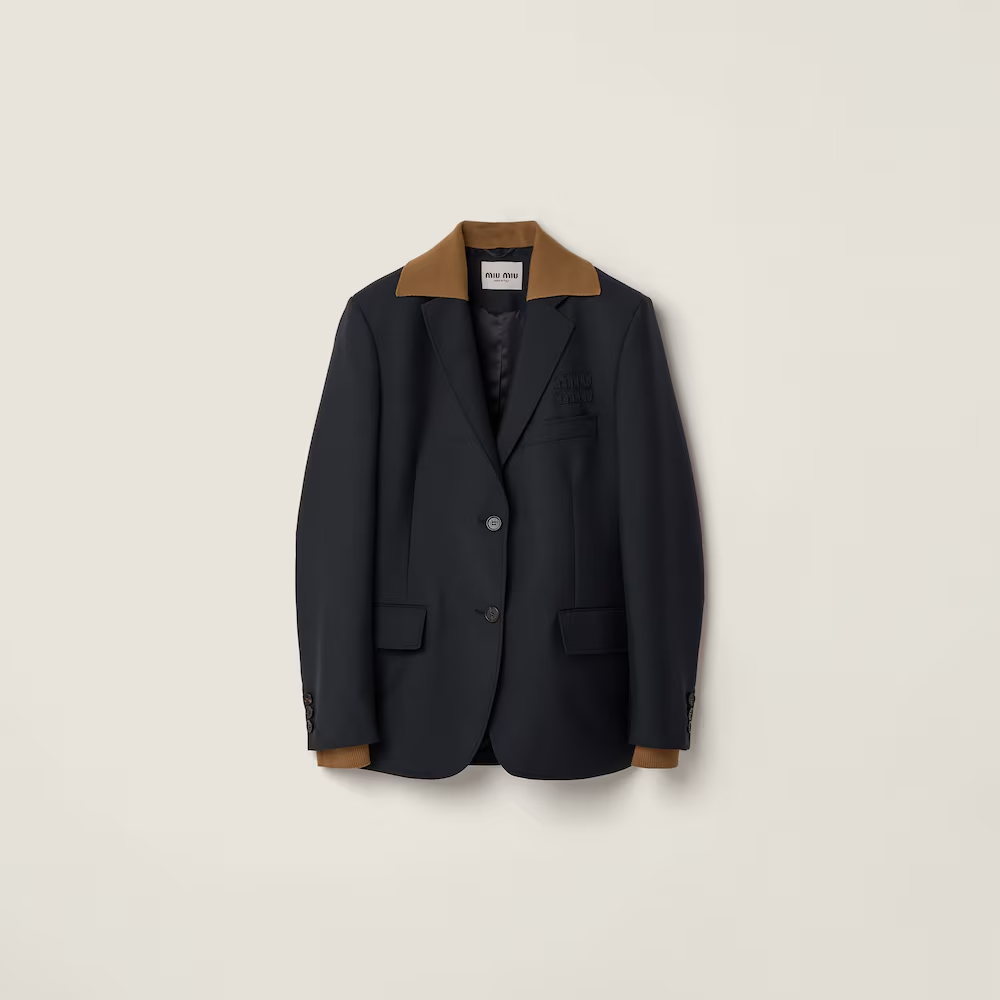 미우미우 싱글브레스트 키드 모헤어 자켓