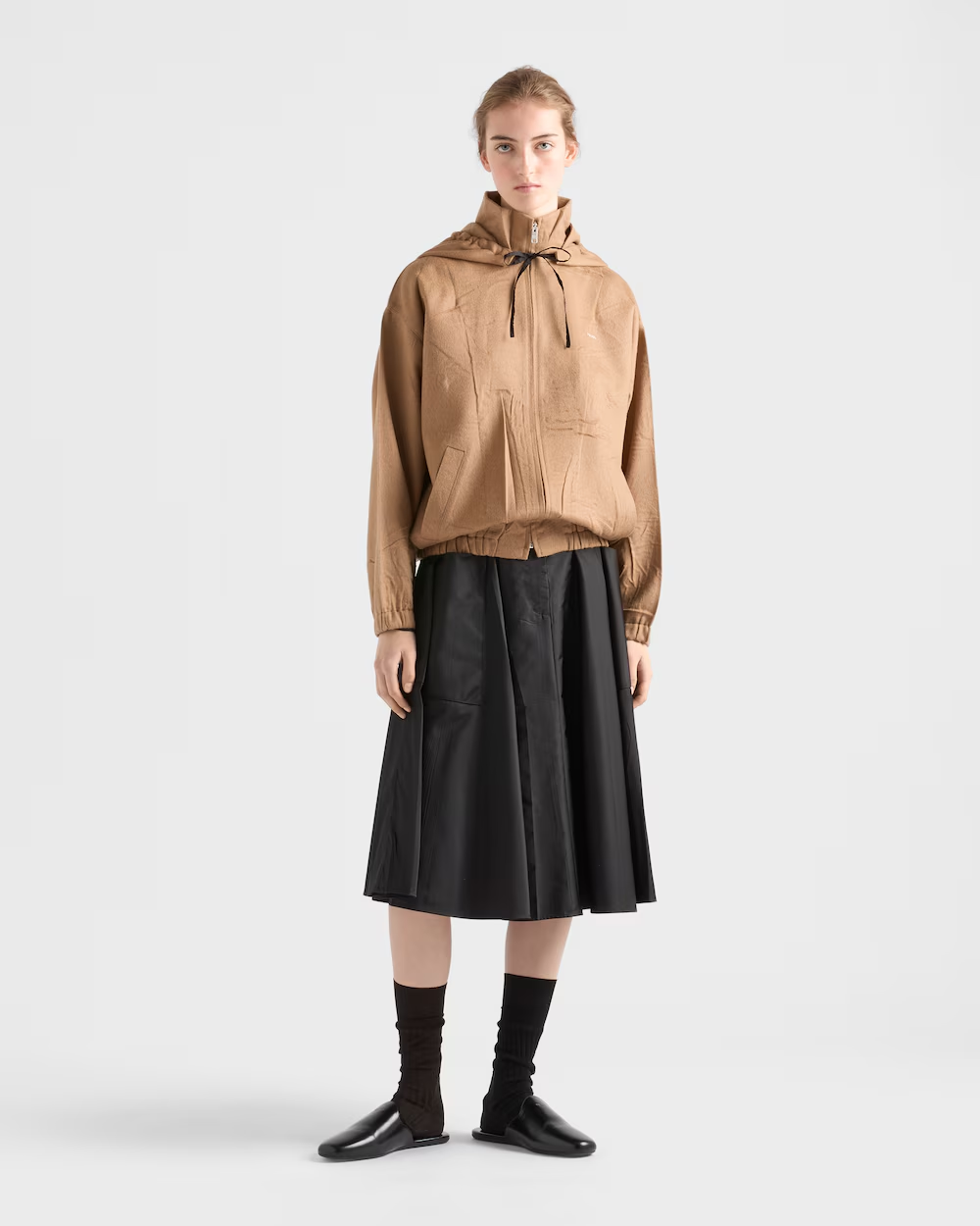 프라다 리나일론 스커트