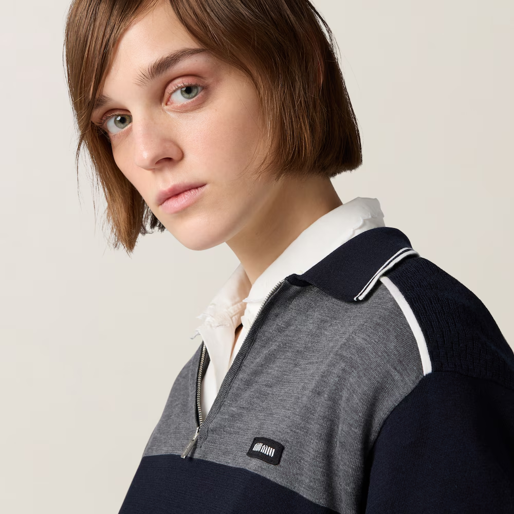 미우미우 코튼 폴로 셔츠