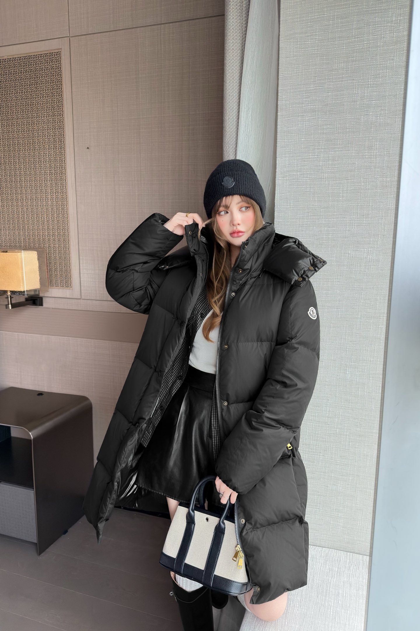 몽클레어 25 신상 후드 하이넥 롱패딩