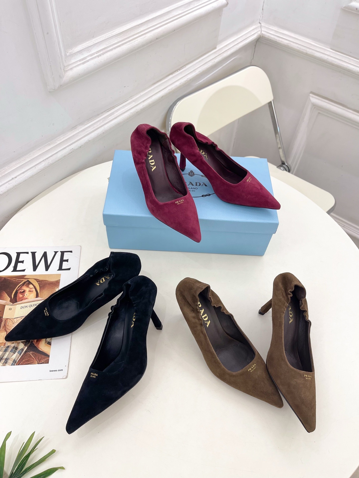 프라다 26 스틸레토 펌프스힐