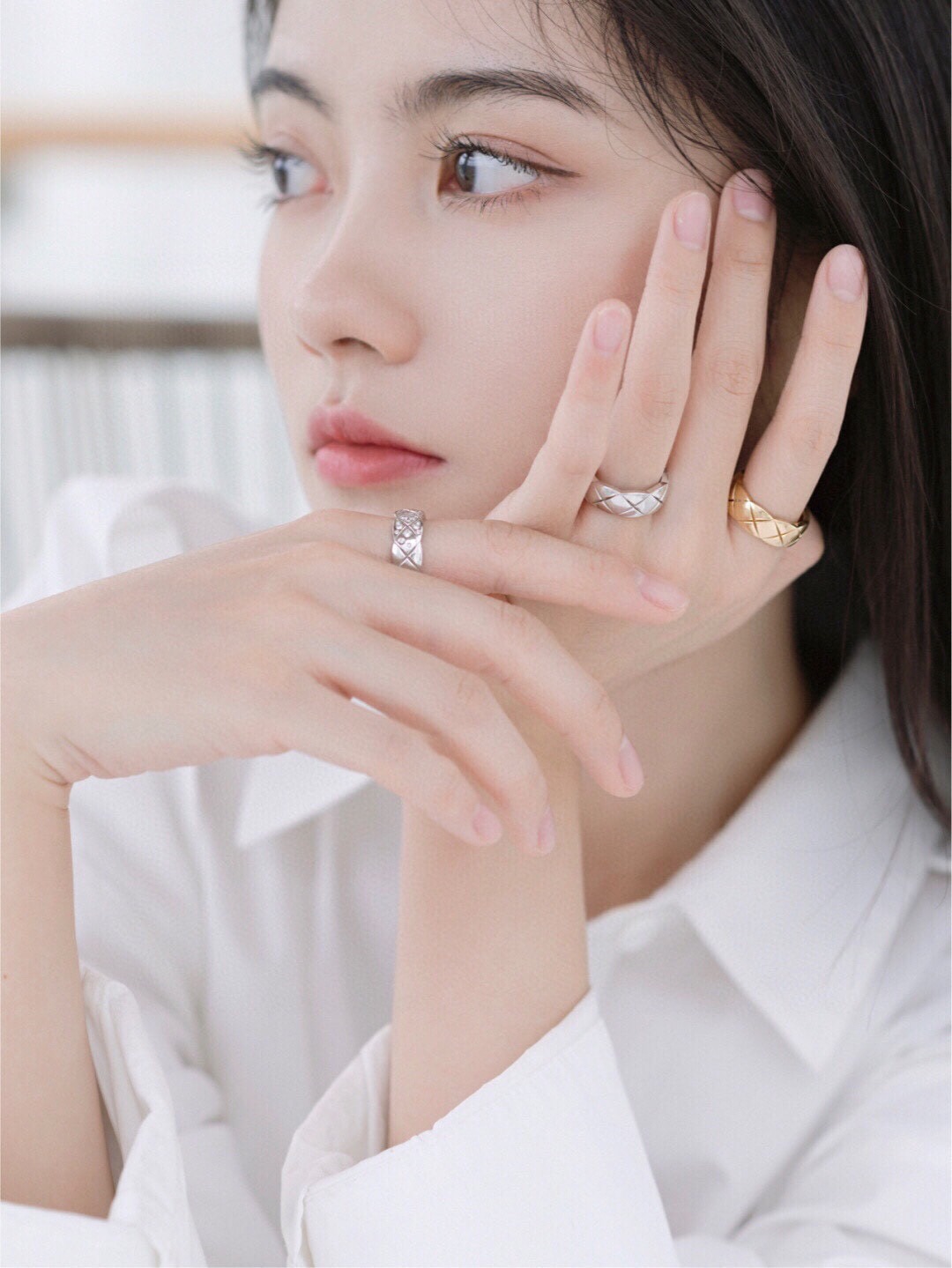 샤넬 퀼팅 코코 크러쉬 링