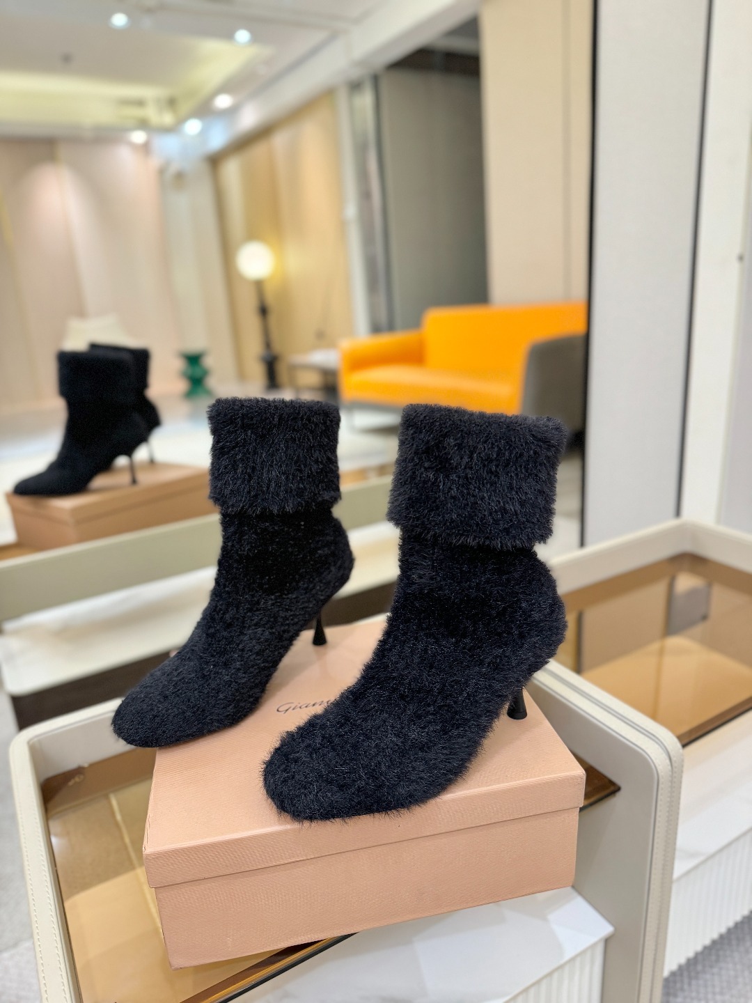 지안비토로시 25 니트 앵클 부츠