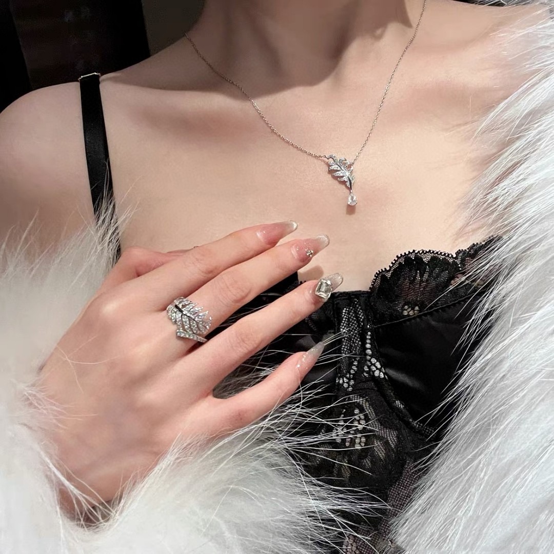 샤넬 lume 깃털 반지