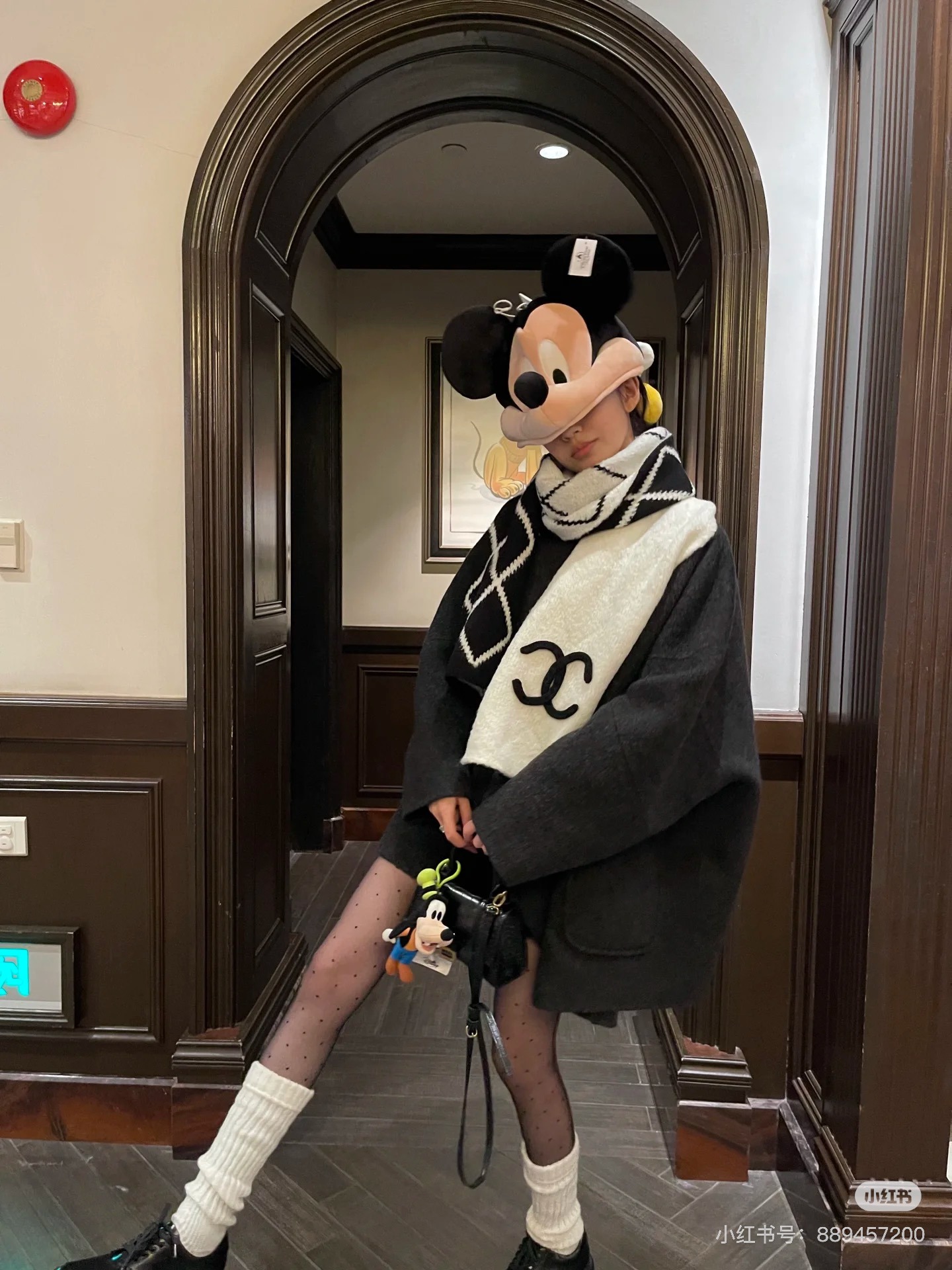 샤넬 24B 코튼 울 100% 더블 C 머플러