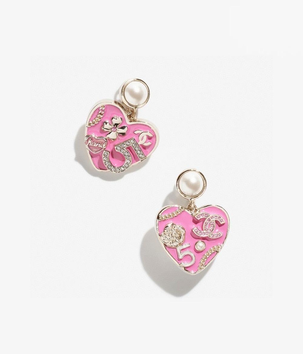 샤넬 언발 진주 더블C 귀걸이