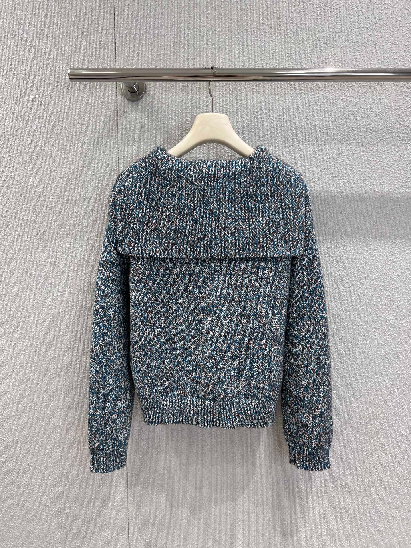 샤넬 25K 핸드메이드 세일러 넥 니트 스웨터