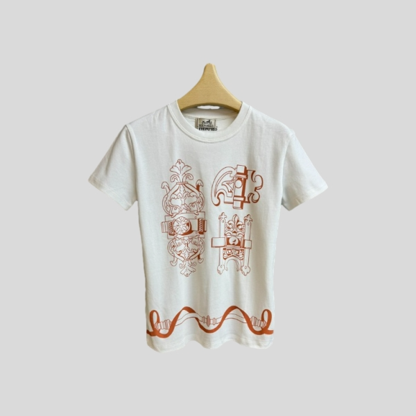에르메스 프린트 티셔츠