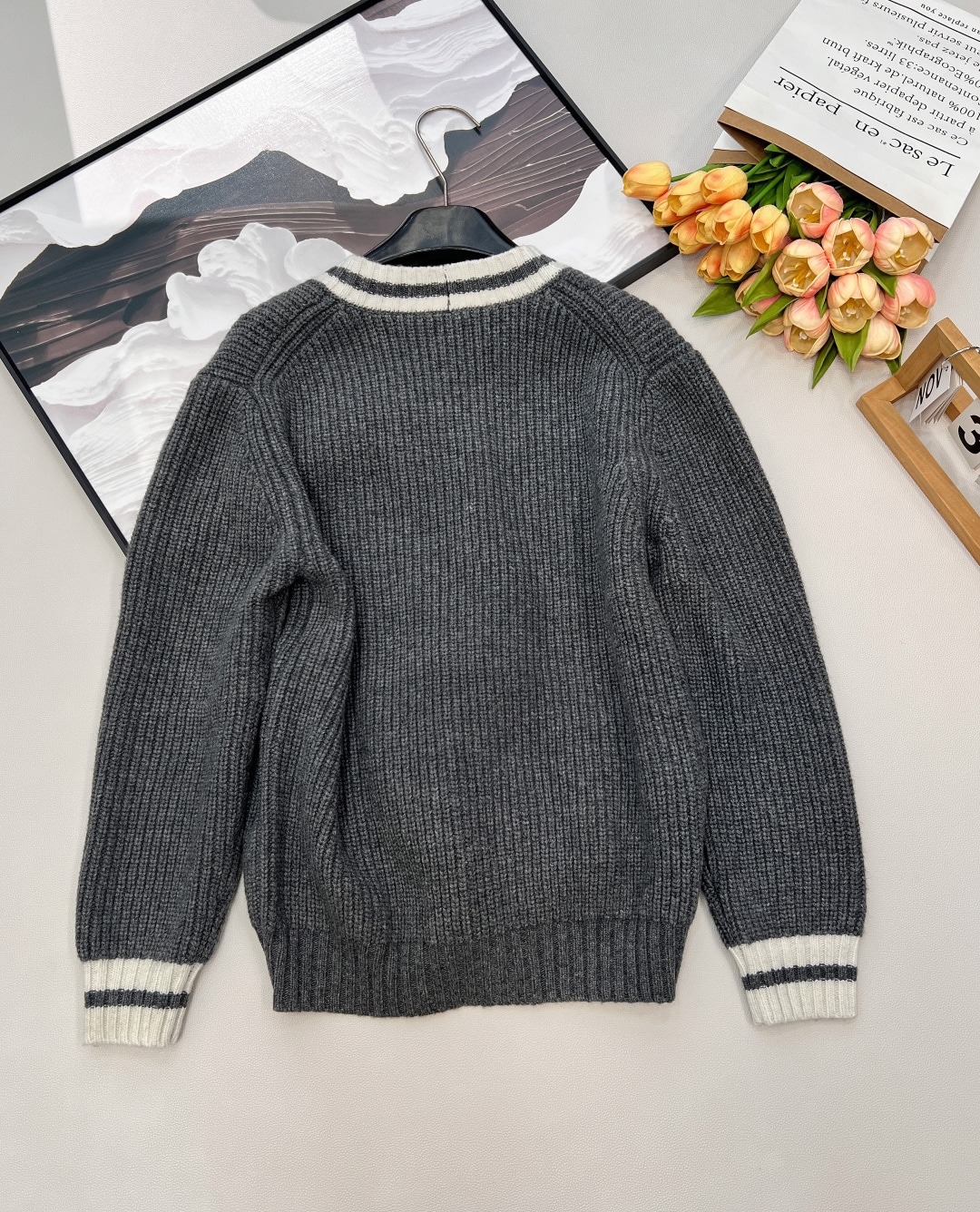 미우미우 울니트 가디건