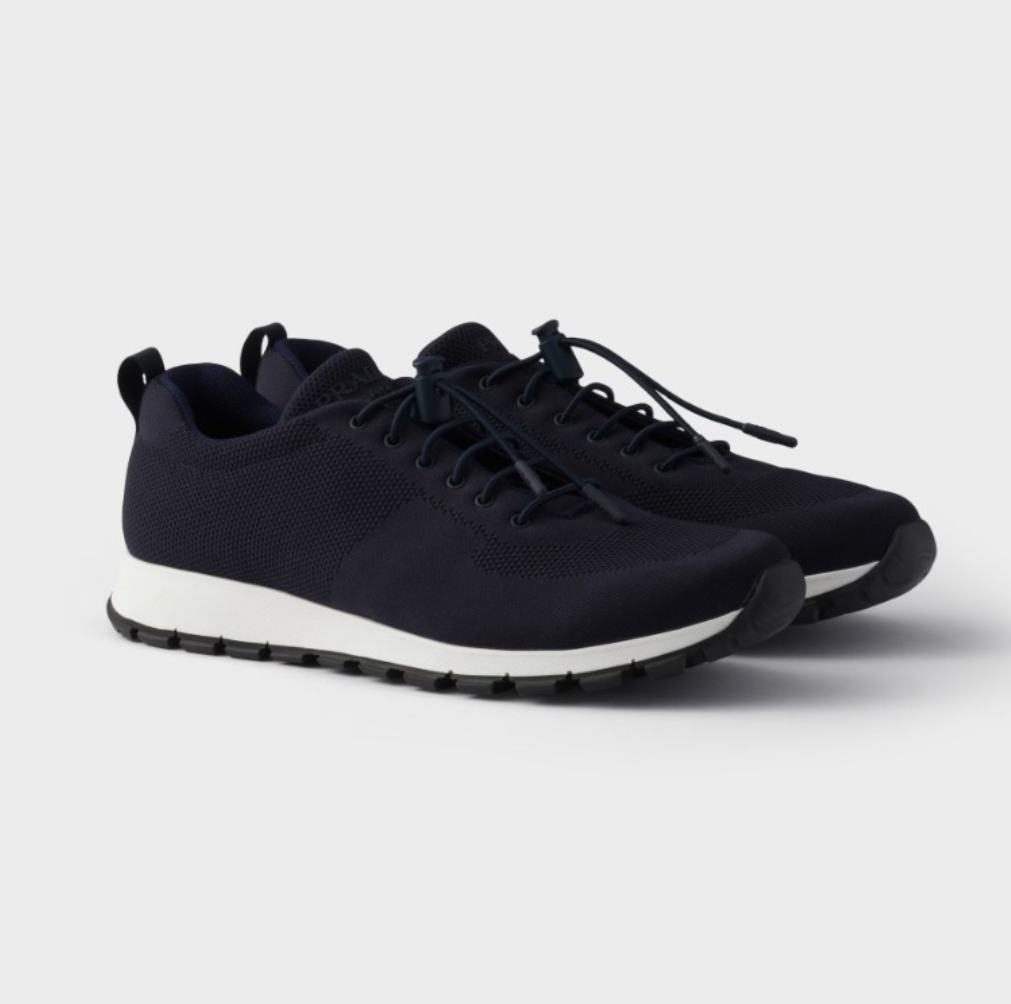 프라다 스트레치 니트 스니커즈