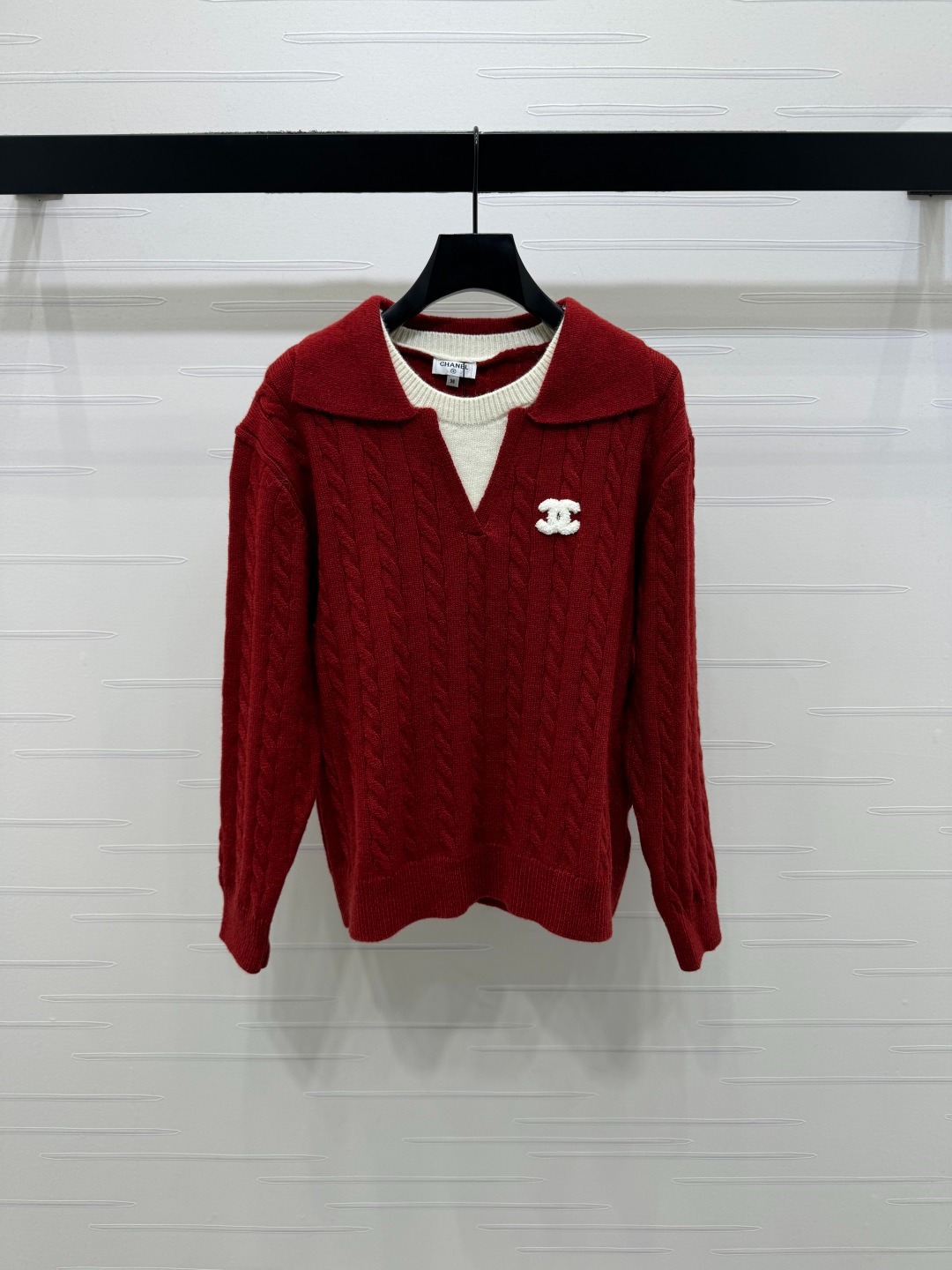 샤넬 26 봄 신상 페이크 투피스 니트