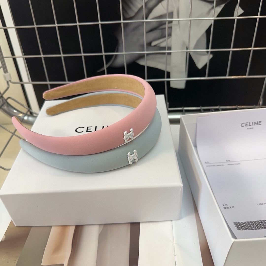 셀린느 24SS 로고 머리띠