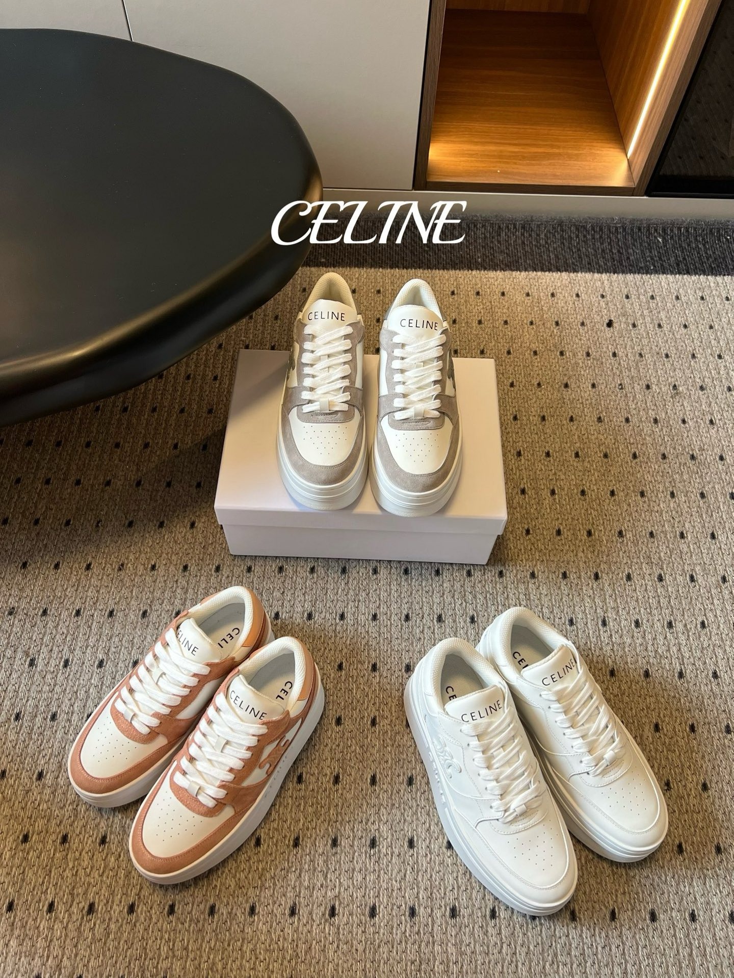 셀린느 25ss 오리지널 통굽 스니커즈