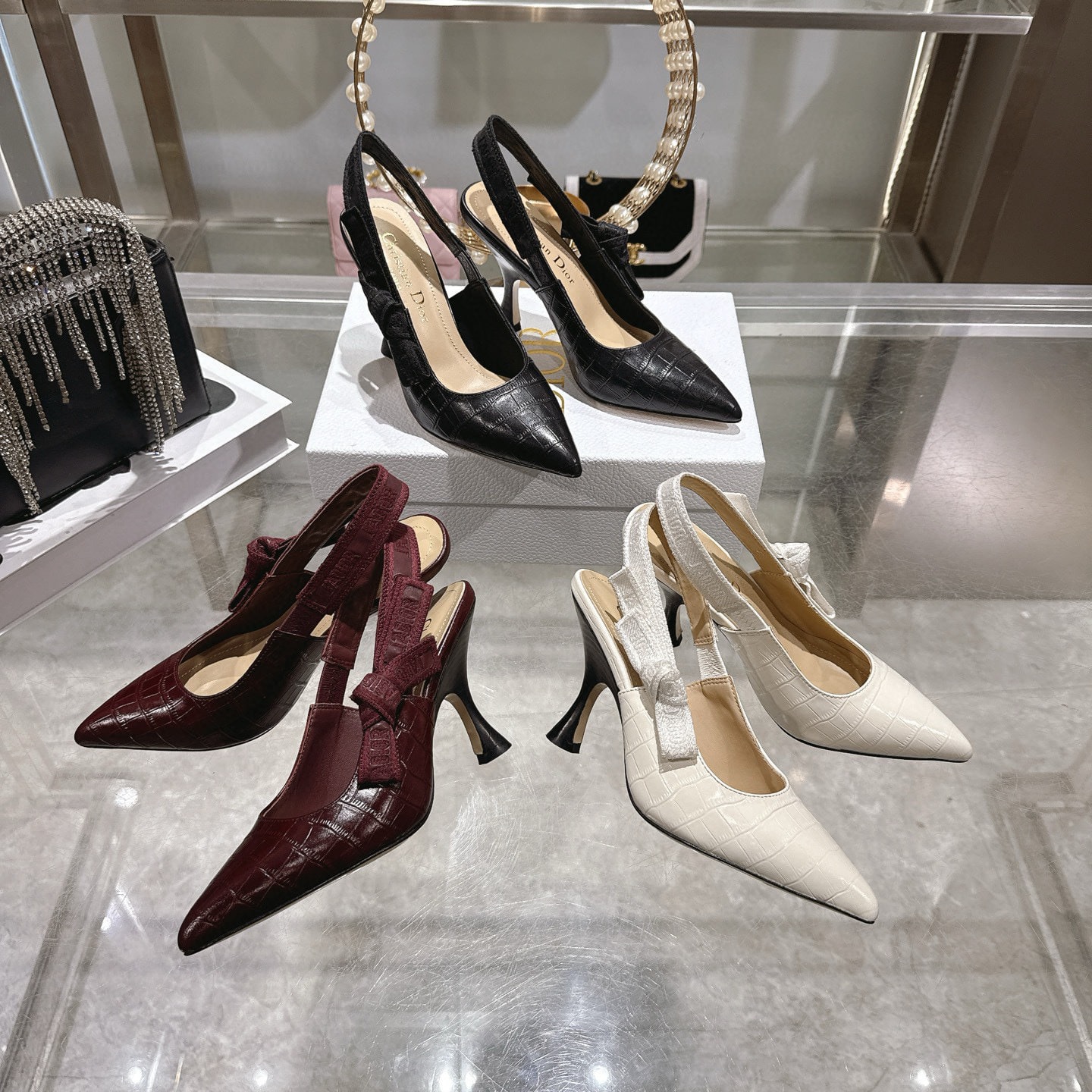 디올 26 뉴 하이탑 스틸레토 힐