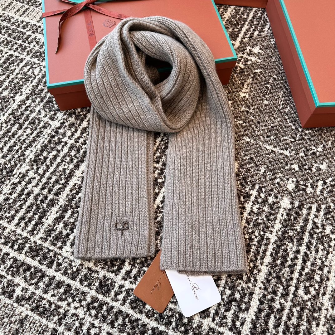 로로피아나 골지 니트 캐시미어 머플러 [남녀]