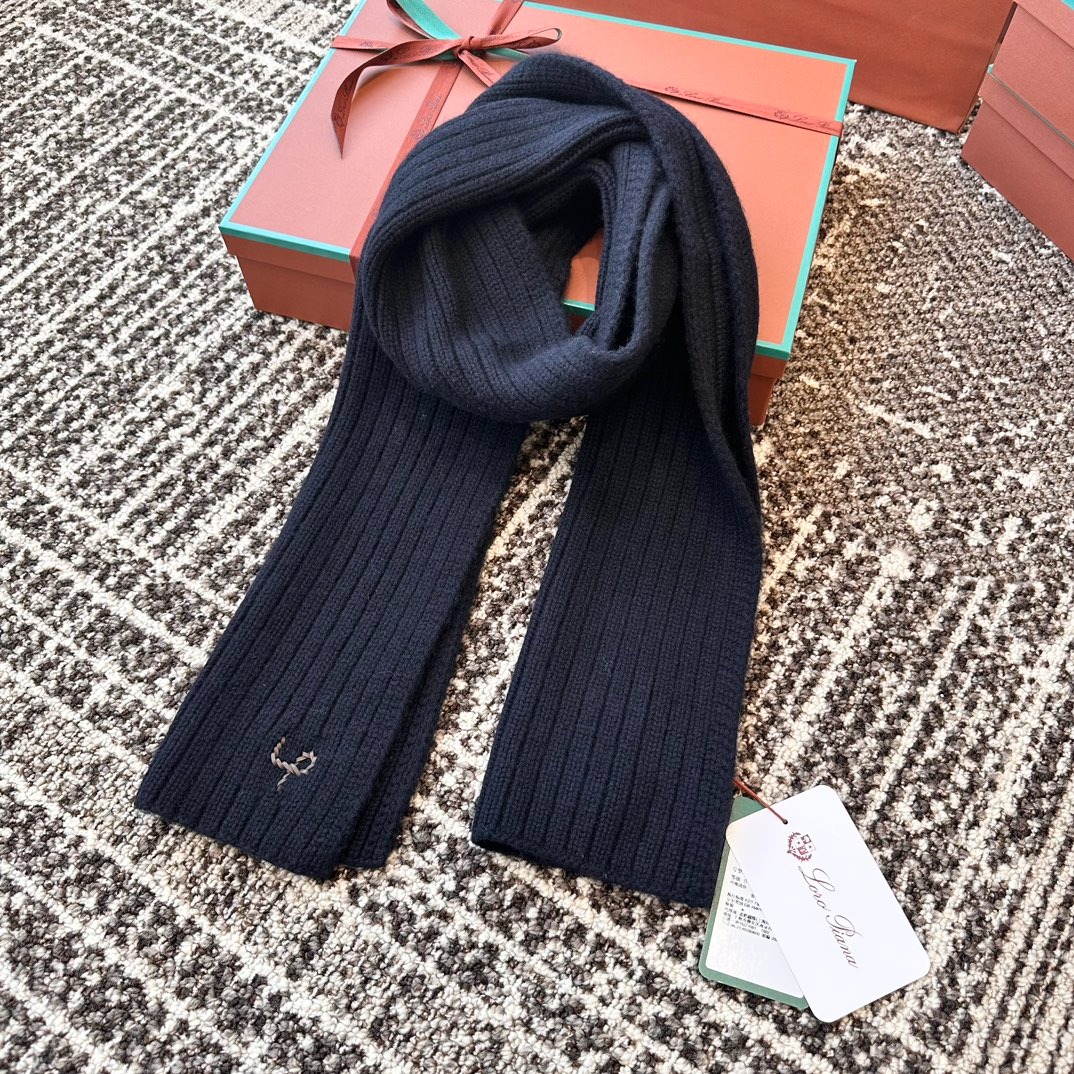 로로피아나 골지 니트 캐시미어 머플러 [남녀]