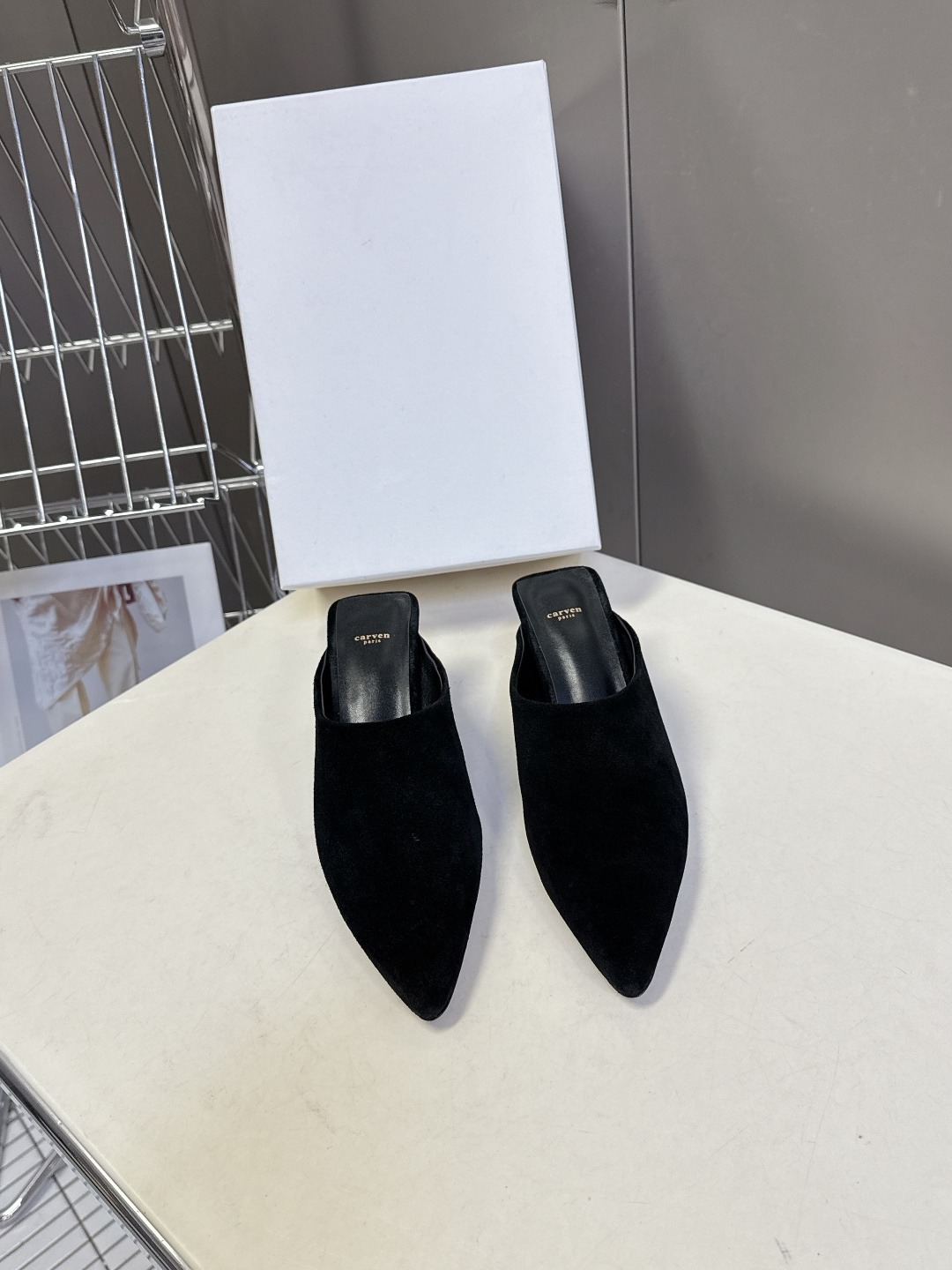 까르벵 26 Rivoli 스웨이드 뮬