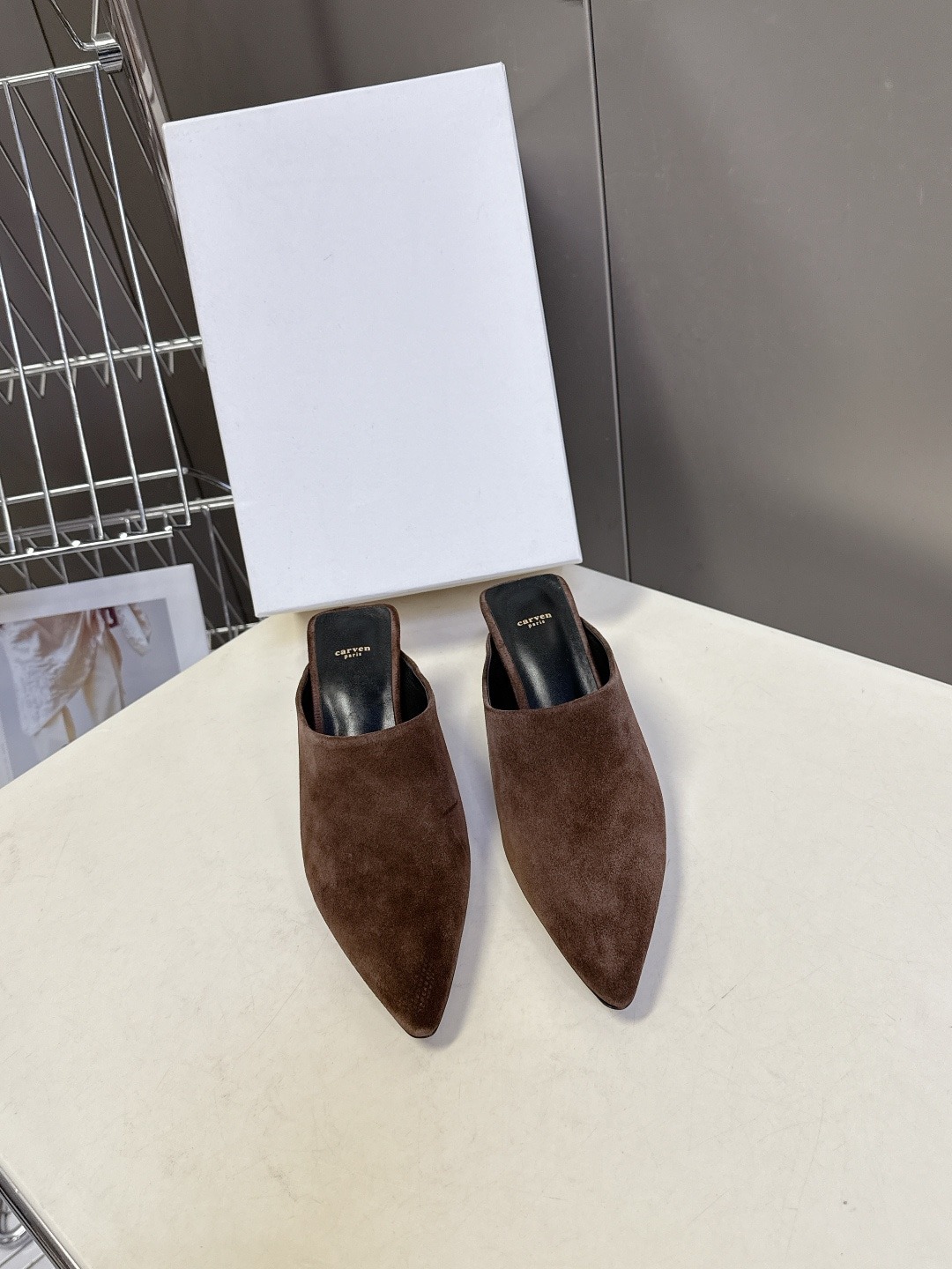 까르벵 26 Rivoli 스웨이드 뮬