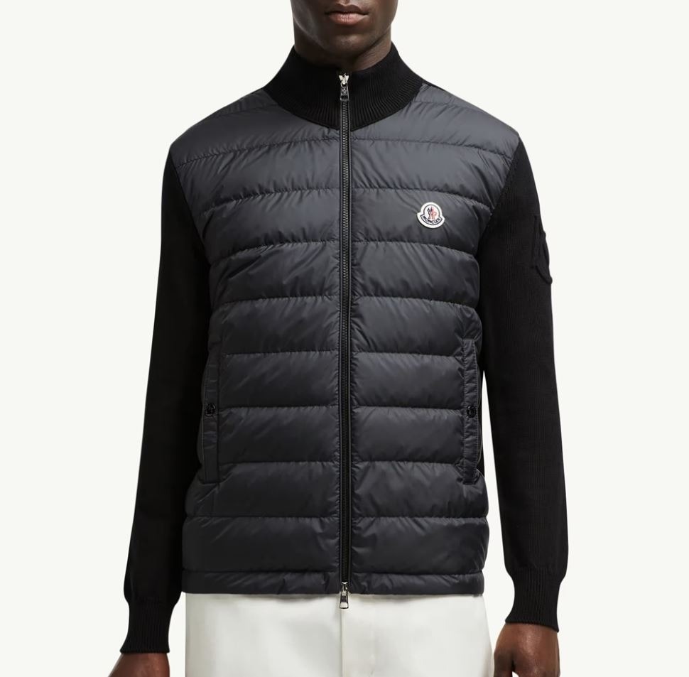 몽클레어 코튼 집업 패딩 가디건