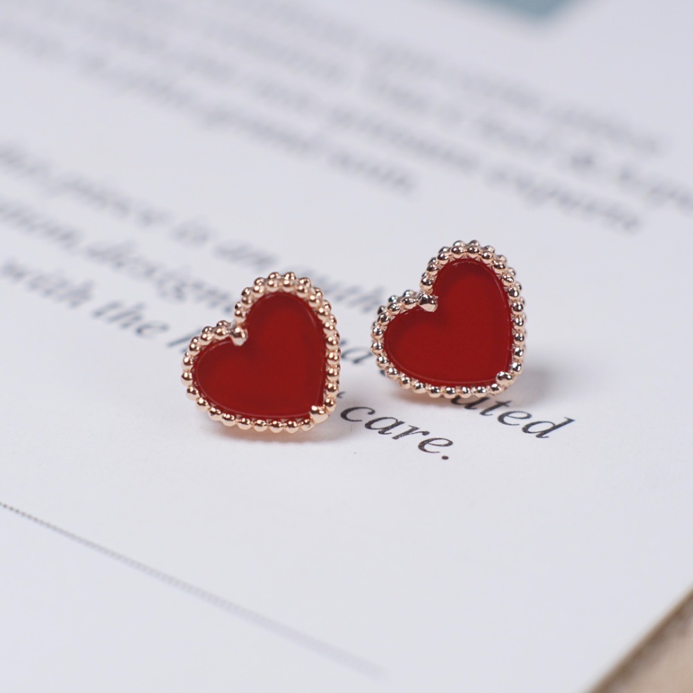 반클리프 하트 귀걸이