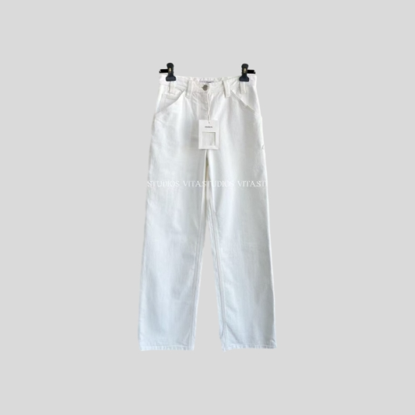 샤넬 로우라이즈 와이드 레그 진