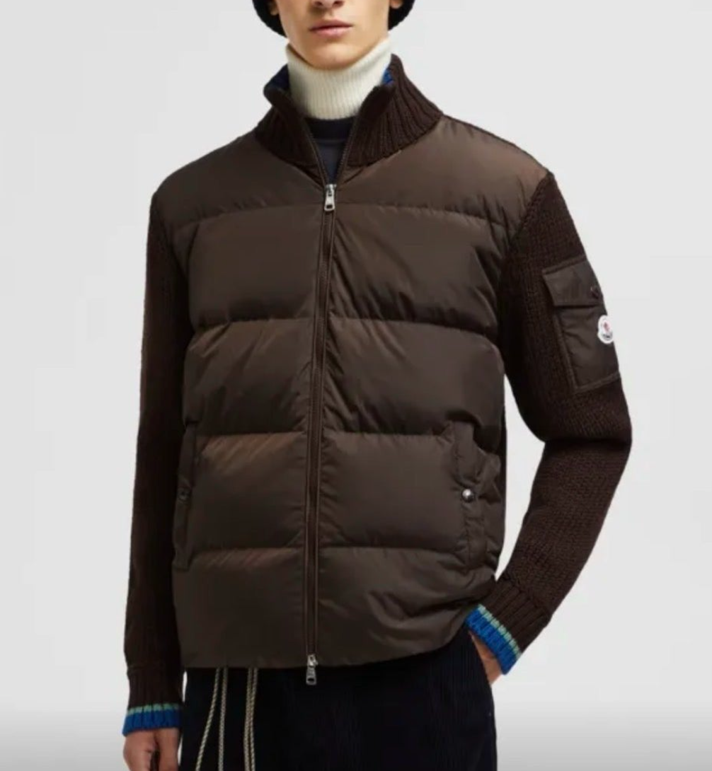 몽클레어 퀄팅 울 패딩 지퍼 가디건