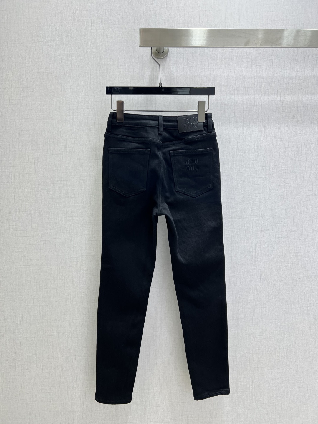 미우미우 26 신상 기모 블랙 스키니진